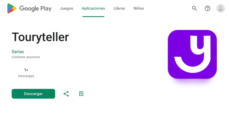 Touryteller ya está disponible en Google Play para Android